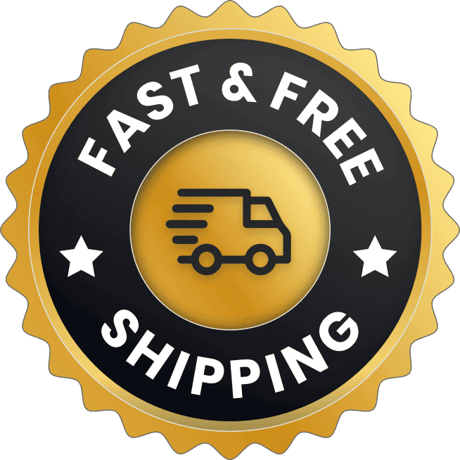 Quietum Plus fast & free shipping badge - Guaranteed quick delivery for all orders.